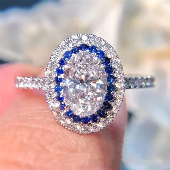 Trendy Jewelry for Women Micro Pave Crystal CZ Eternity Diamond, HA4620-6